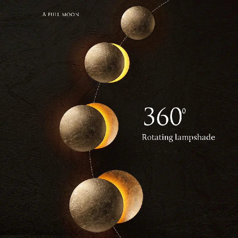 Moon Phase Wall Lamp