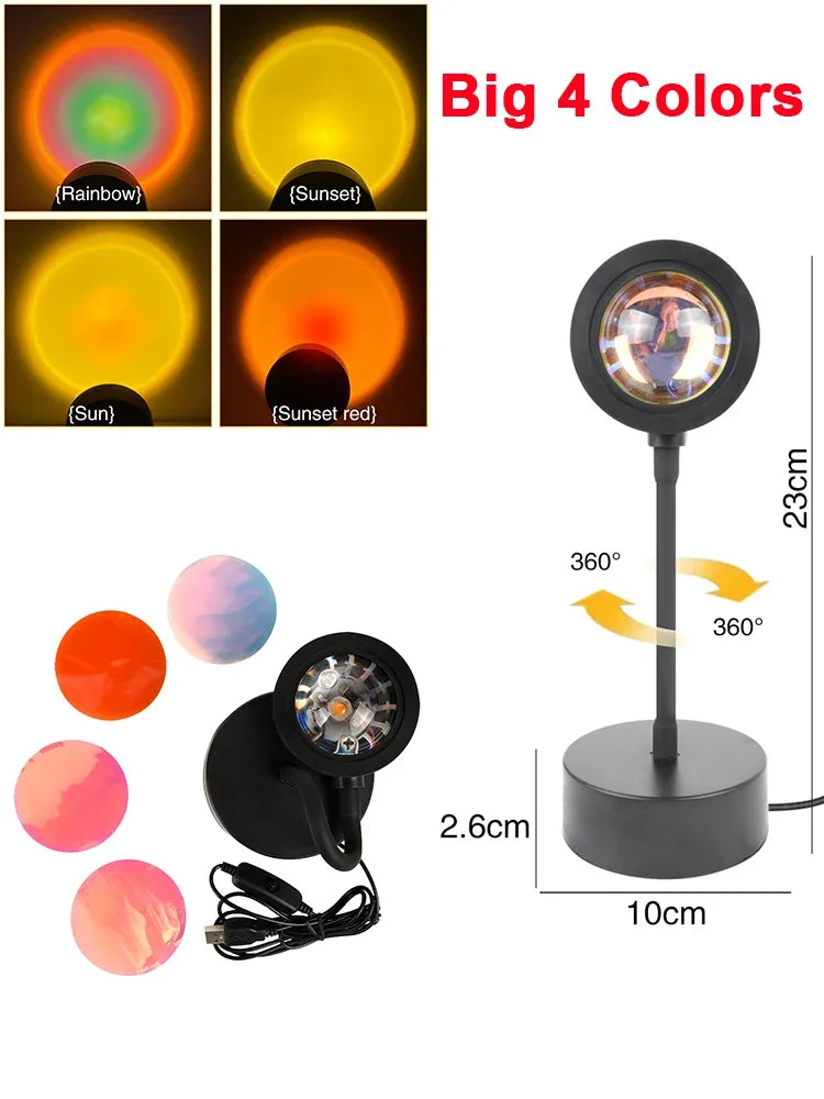 Sunset Projection LED Lamp