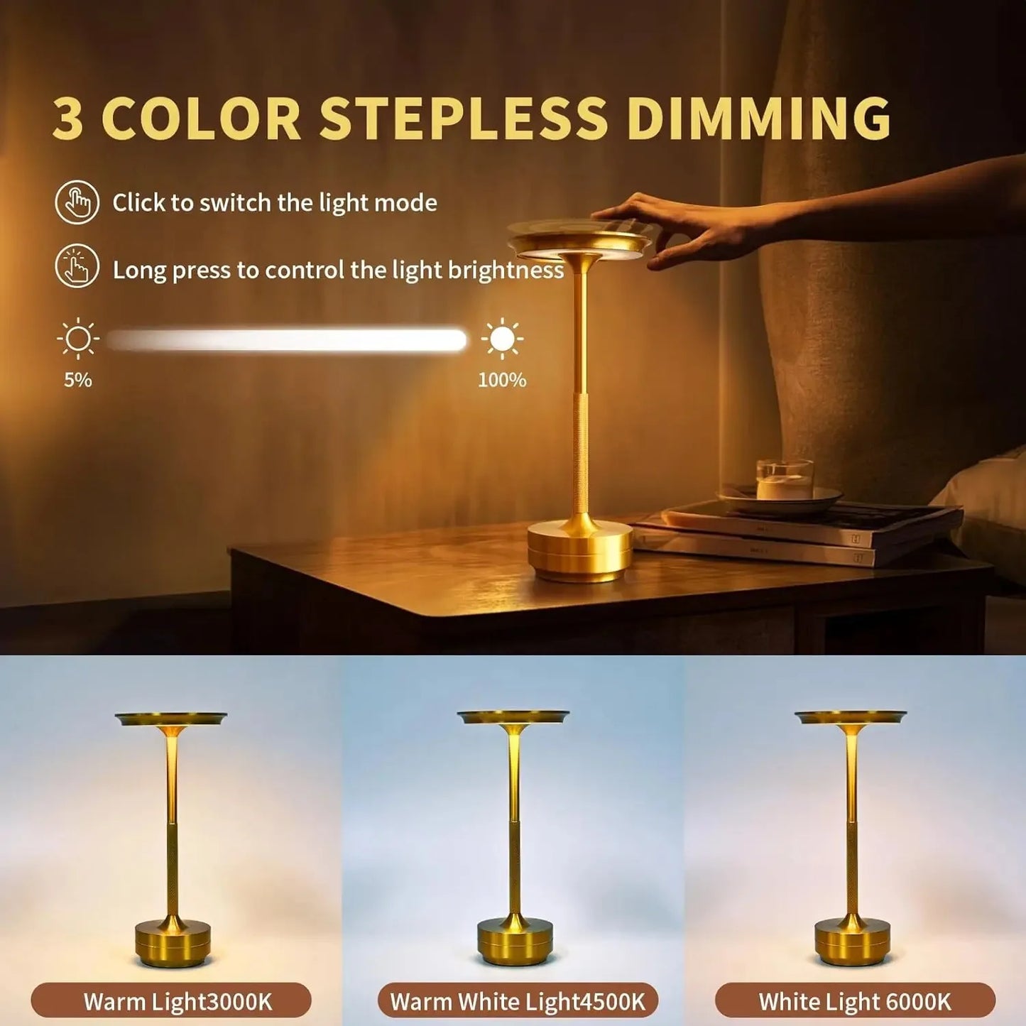 Wireless Charging LED Desk Lamp